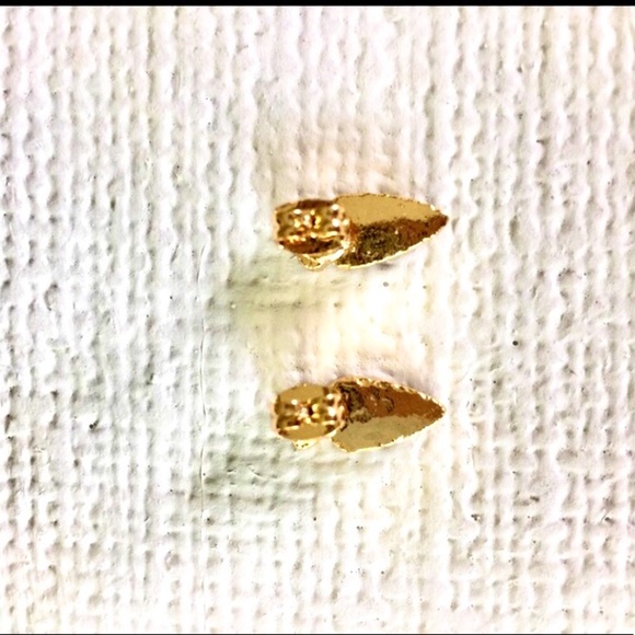 PURPLE PINK DRUZY STYLE EARRINGS  GOLD TONE POSTS - Picture 5 of 8